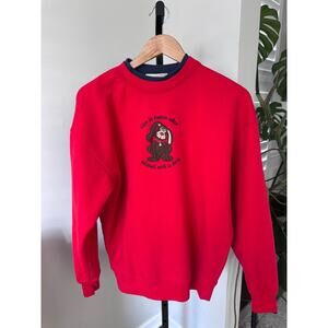 Grandmacore Dog Sweater Crewneck